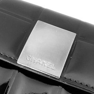 シャネル チョコバー コンパクト 二つ折り財布 カードケース JJS02103