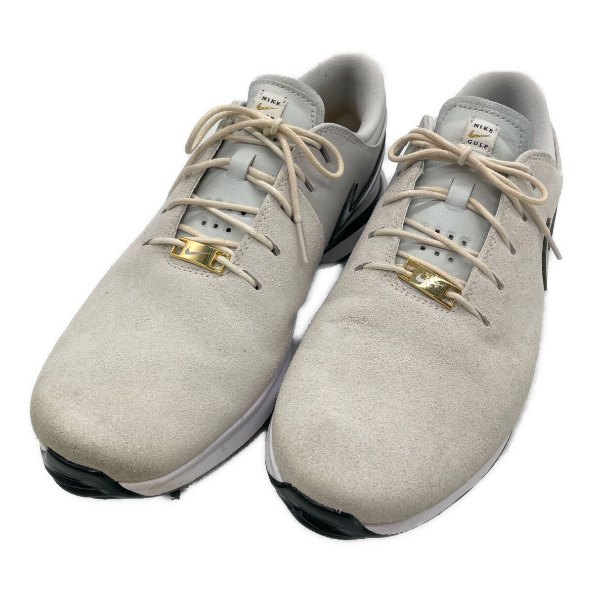中古 ナイキ NIKE ゴルフシューズ 28.5cm ホワイト ゴールド