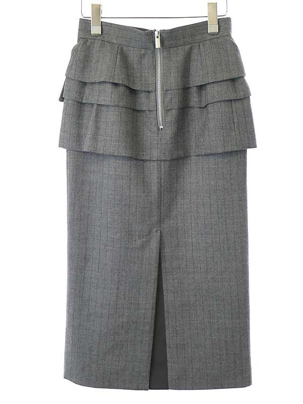 SACAI 23AW CHALK STRIPE SKIRT 23-06991