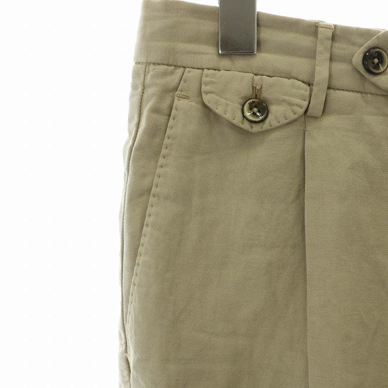 ピーティーゼロウーノ PT01 パンツ テーパード リネン混 48 カーキ /KN ■OS メンズ PT01 ピーティーゼロウーノ ピーティートリノ ストレッチ スラックス50