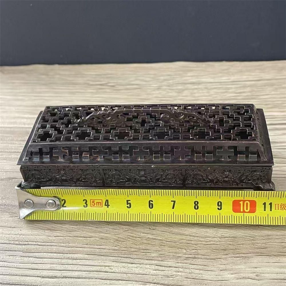 銅器 宣徳四象足臥式香炉 茶道香炉 香道具 装飾品 工芸品 置物