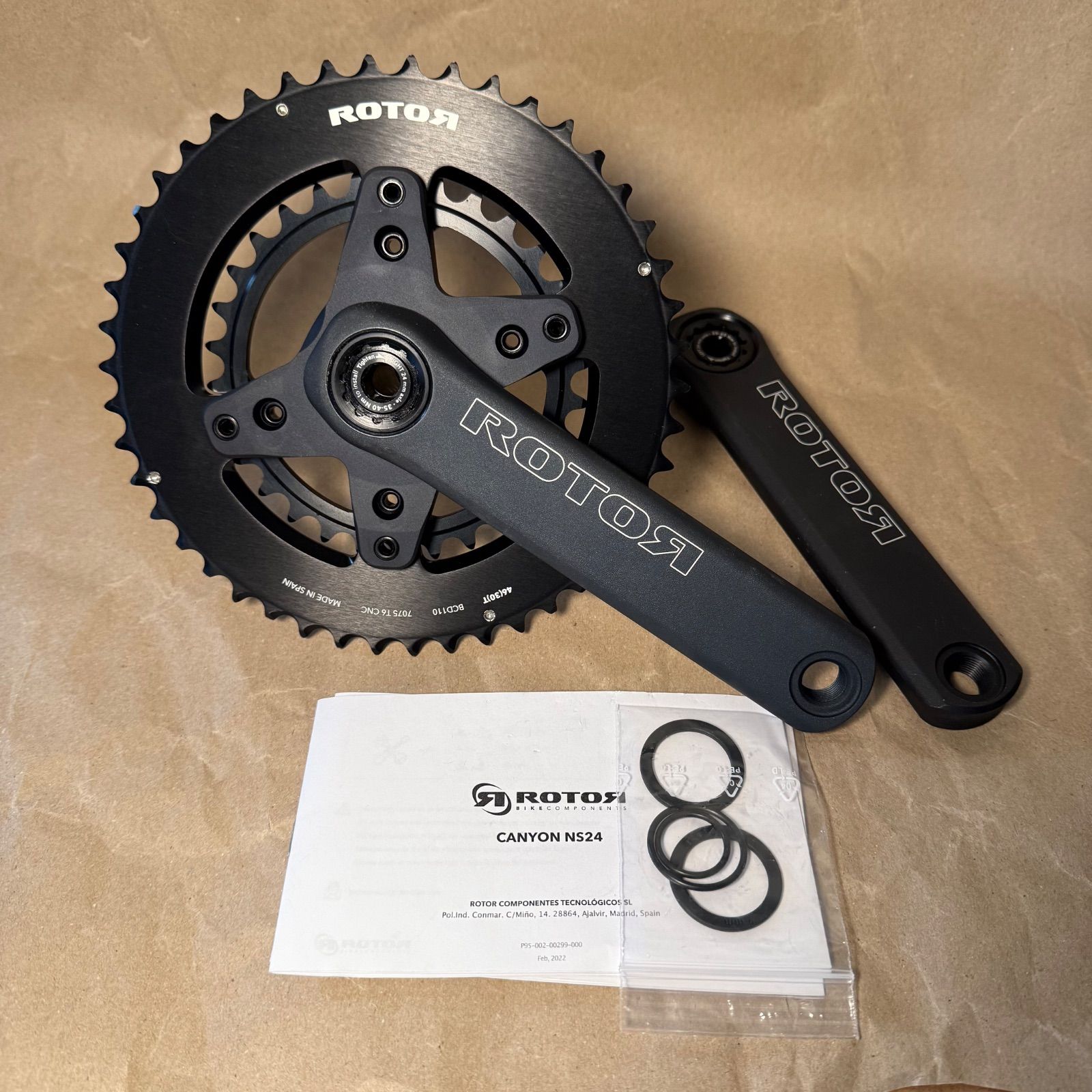 再入荷！ROTOR ローター NS24 SHIMANO® GRX® COMPATIBLE CRANKSET