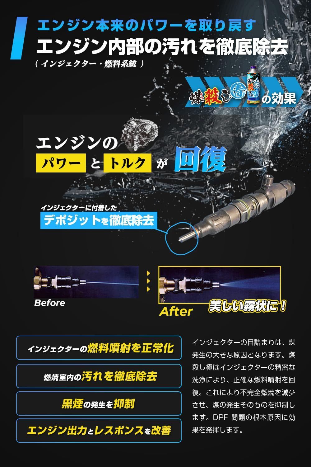 煤殺し DPF燃焼促進コーティング