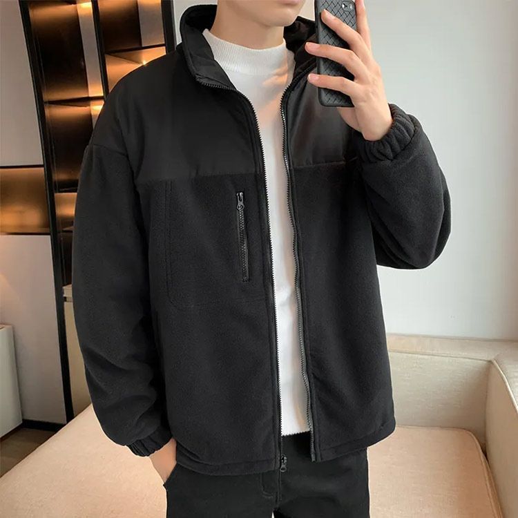 ゴルフウェア メンズ 冬 秋 長袖 ボアジャケット 裏フリース 秋冬 冬用 ジャケット アウター トップス ブルゾン 防寒 フルジップ スポーツウェア 大人 M L XL XXL XXXL おしゃれ jzxd539
