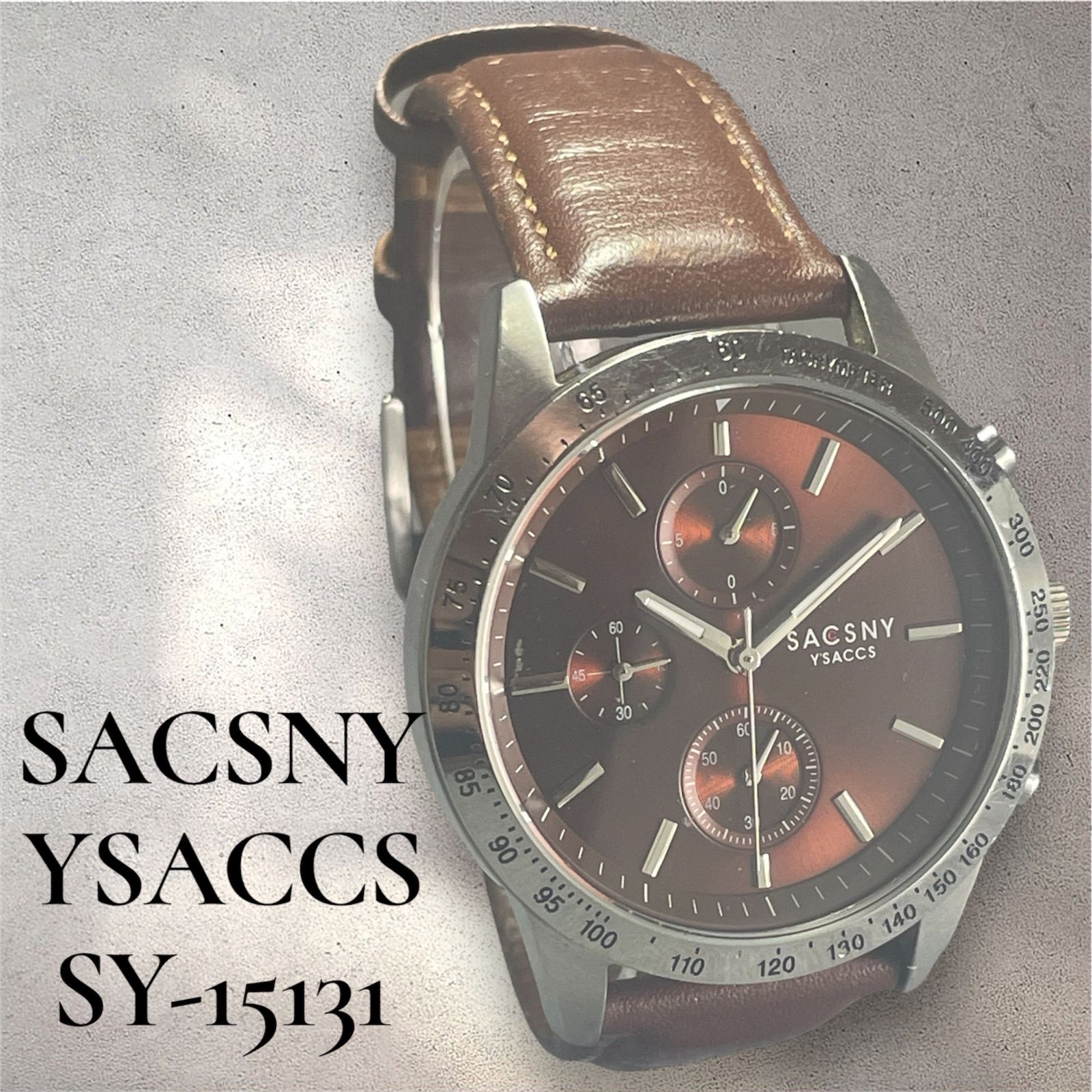SACSNY YSACCS サクスニー イザック SY-15131 クロノグラフ メンズ 