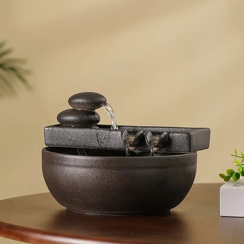卓上噴水 デスクトップ噴水 室内噴水 流水飾り ミニ噴水 循環水