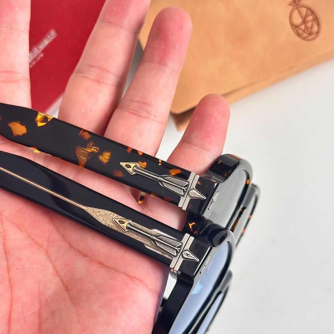 アンティーク 未使用 セル巻 一山 黒縁 丸眼鏡 昭和 レトロ