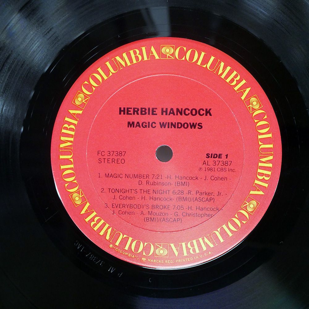 米 US盤 HERBIE HANCOCK/MAGIC WINDOWS/COLUMBIA FC37387 LP