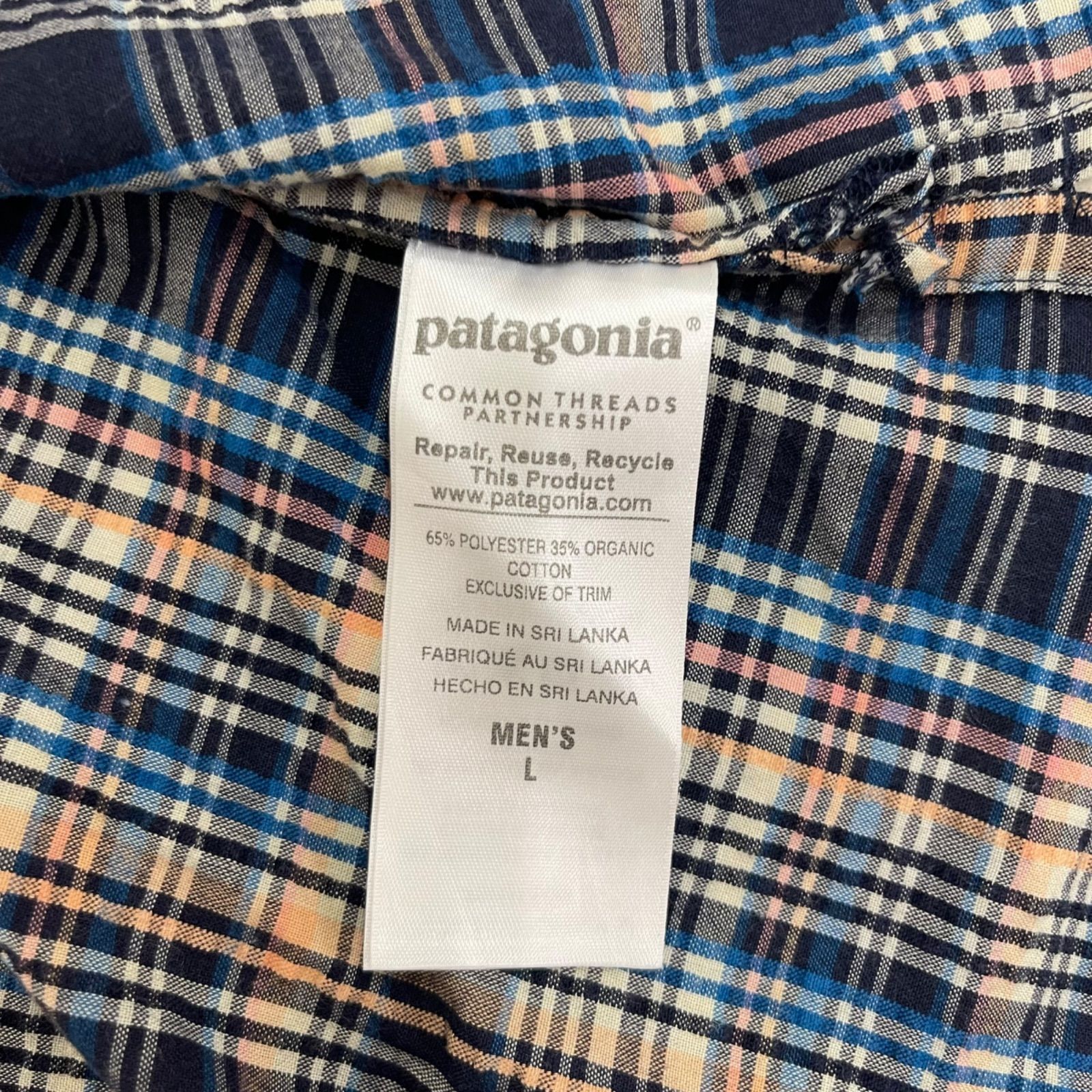 GC740 patagonia パタゴニア 半袖シャツ チェックシャツ シャツ