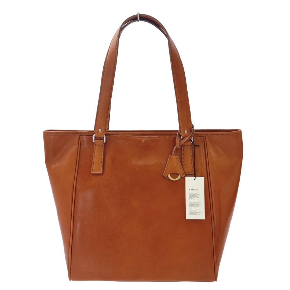 aniary アニアリ 01-02017 Antique Leather アンティークレザー トートバッグ オレンジ系 新古品