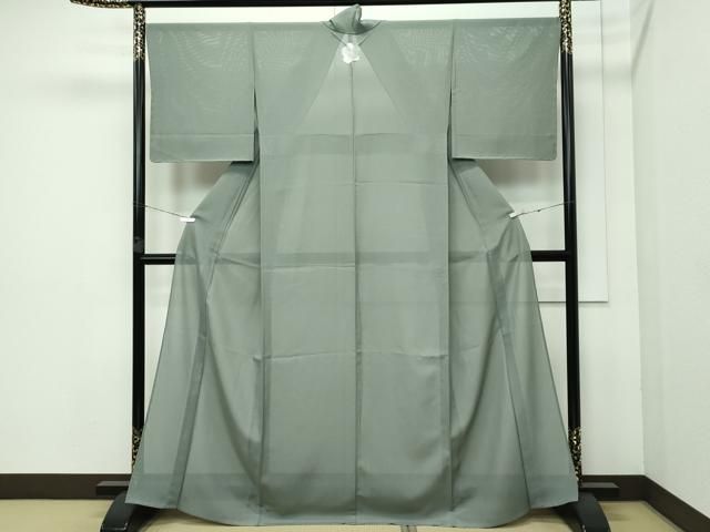 平和屋着物 上 夏物 色無地 絽 岩井茶色 CZAA3600s5