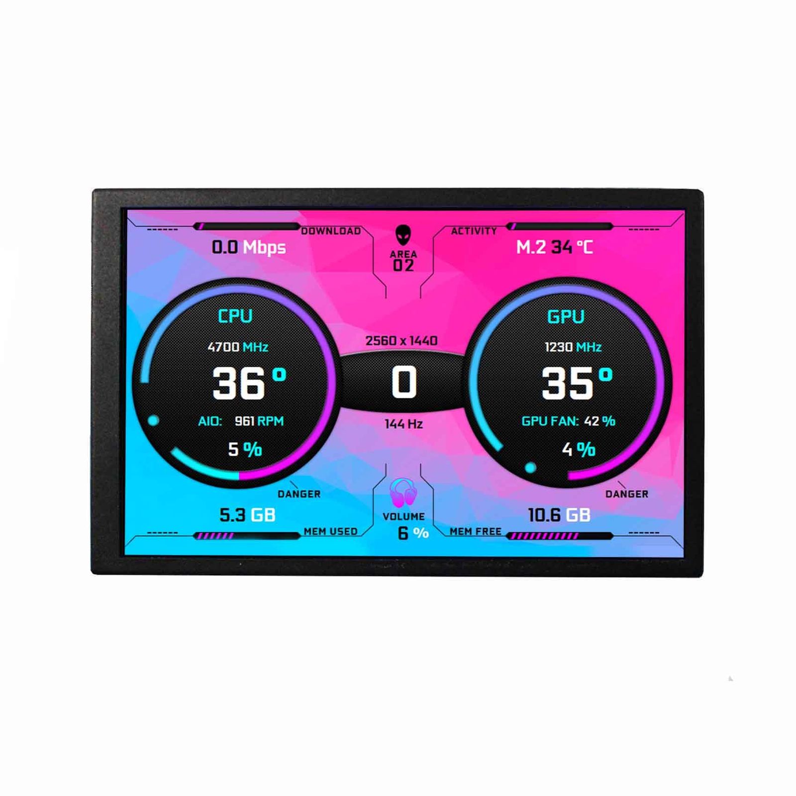 新品 VSDISPLAY 8インチ モニター 解像度1280x800 DIY PCケース ディスプレー VS080ZJ-001 (黒)