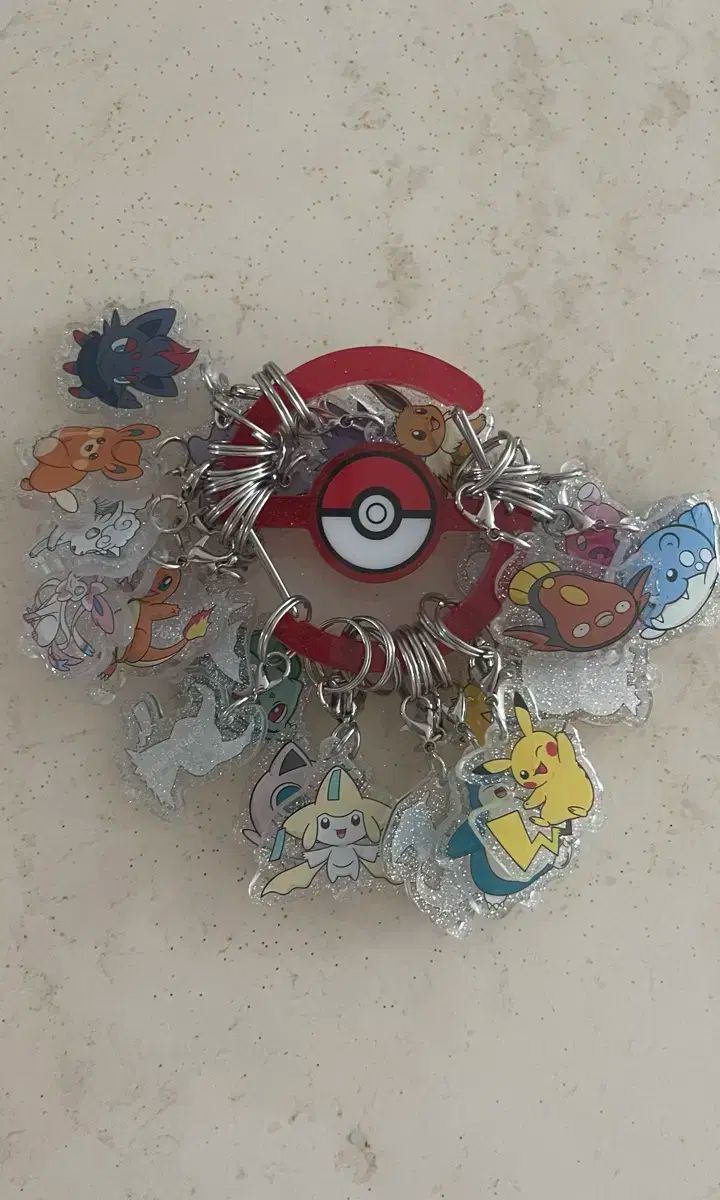 ポケットモンスター カラビナ アクリル キーリング コレクションです すべてのタイプ マーブル除く