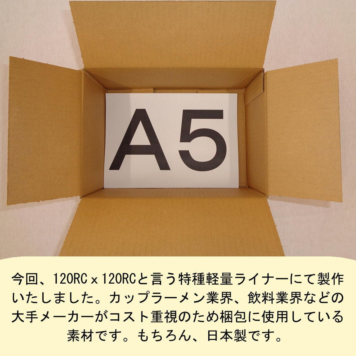 アースダンボール ダンボール 段ボール 50サイズ A5 160枚 宅配 発送