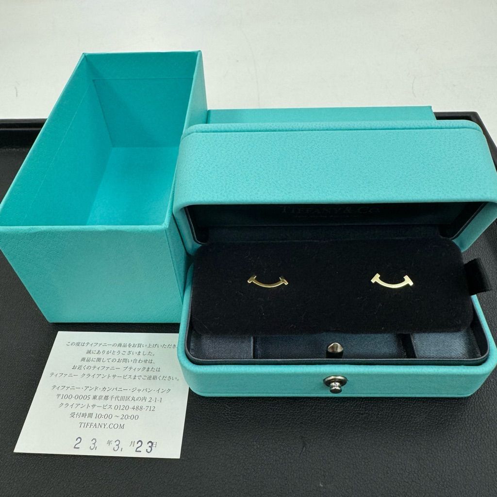 Tiffany【今日まで】【美品】 ティファニー YGインフィニティ ピアス　箱、袋付き