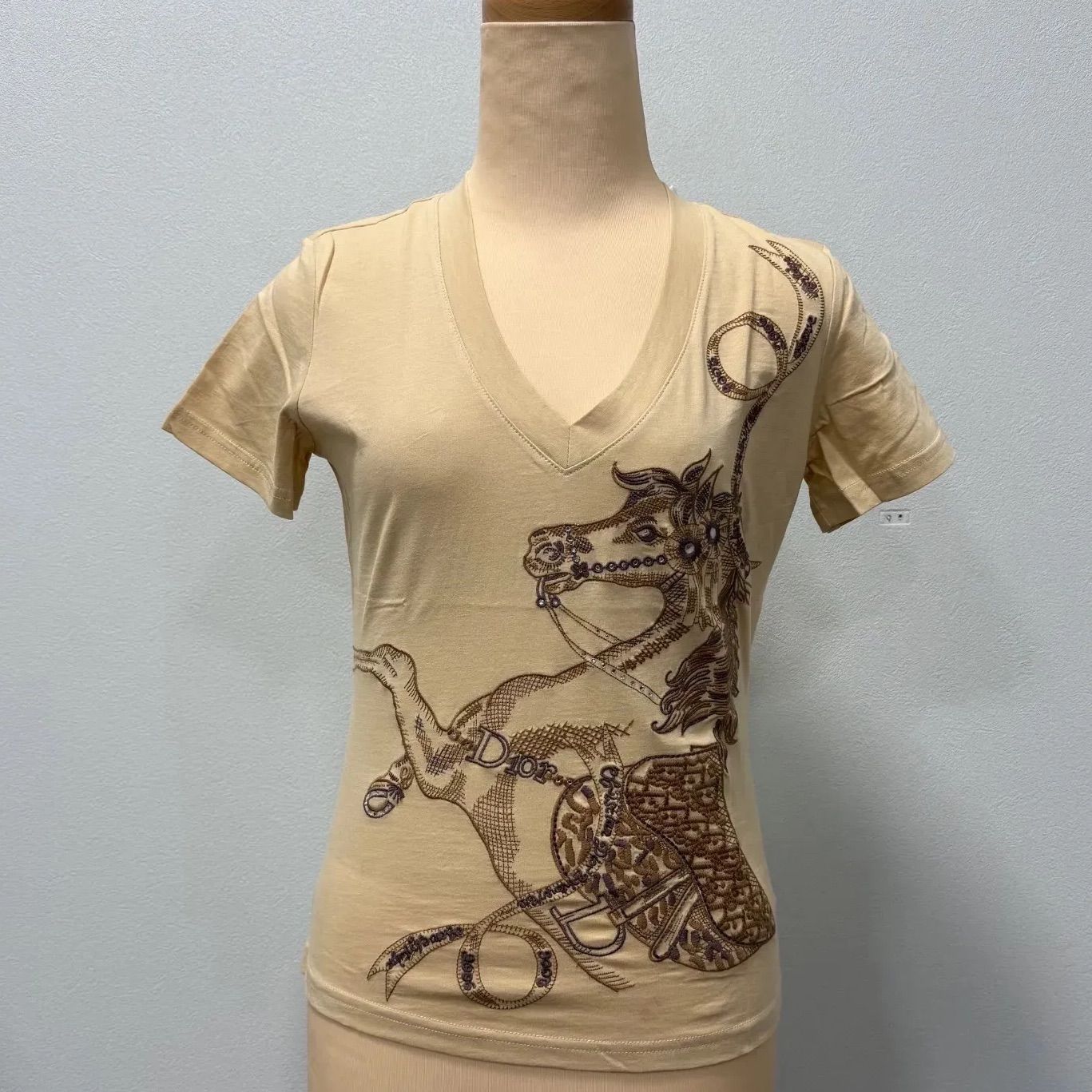 Christian Dior クリスチャンディオール Vネック 半袖 Tシャツ