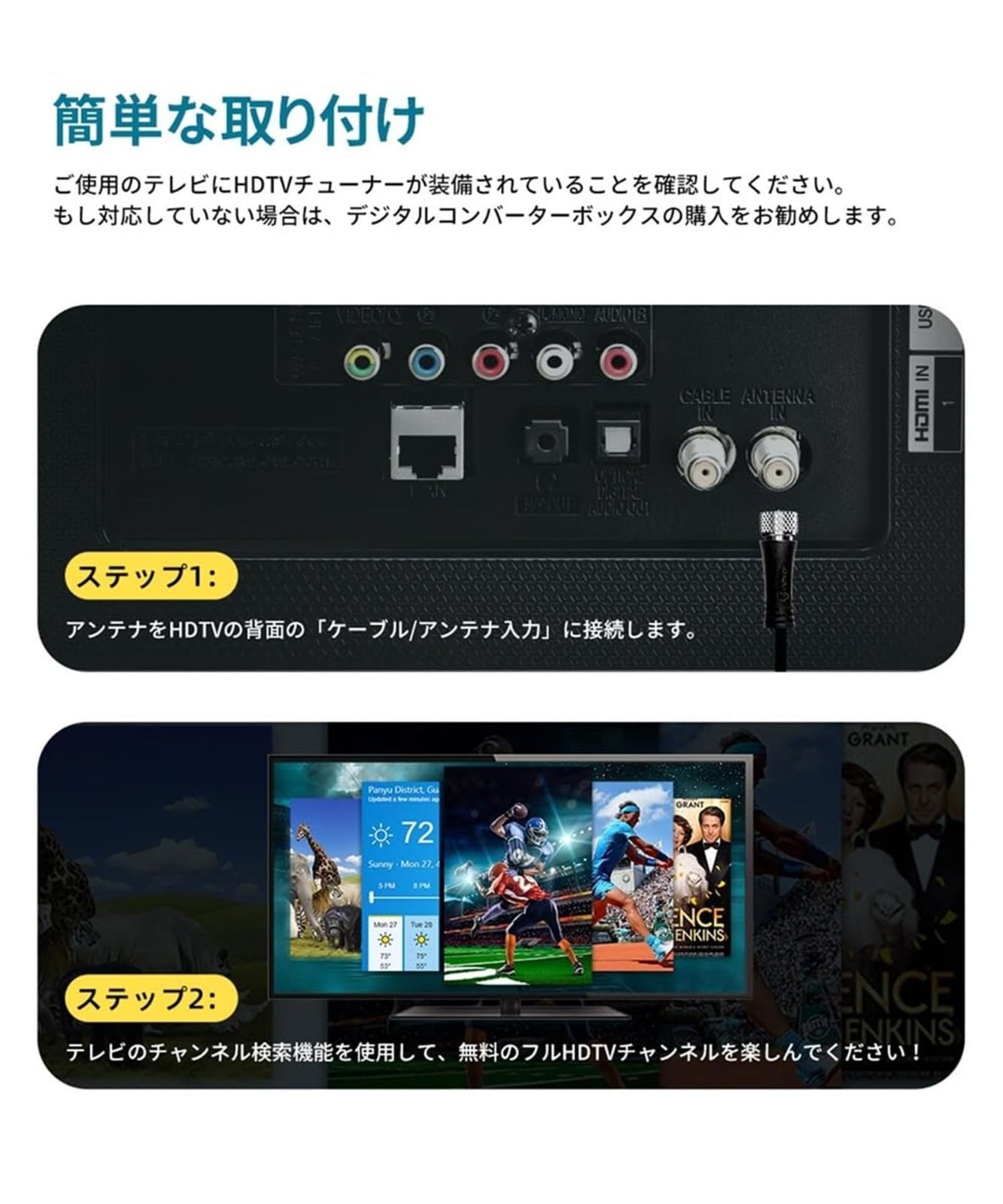 HDTV 88KM受信範囲