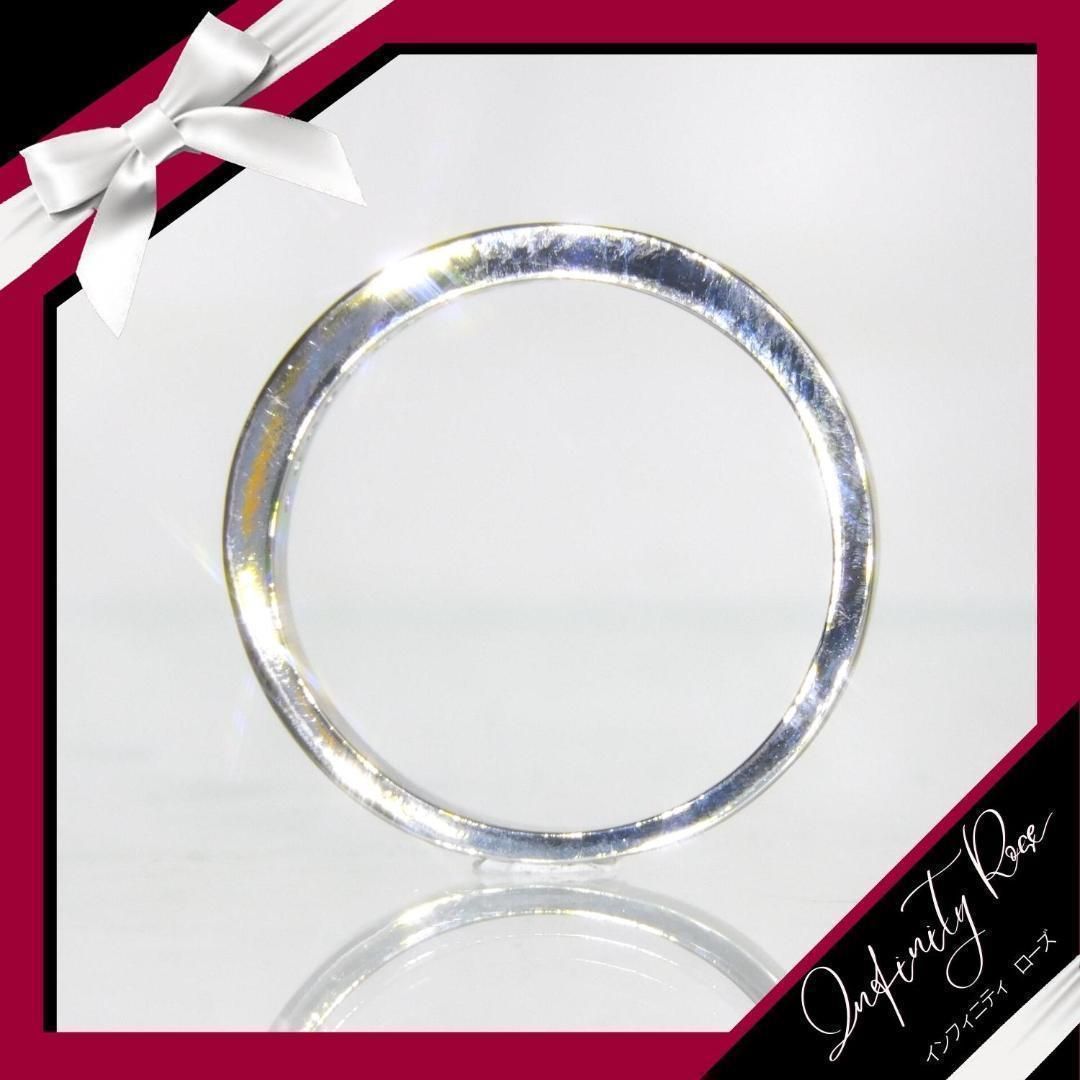 （1059）14号　シルバー高価シンプル小粒スワロエンゲージリング　指輪
