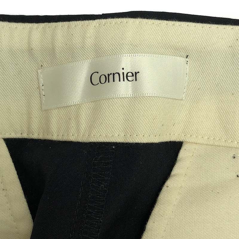 cornier 25ss ウールワイドスラックス cornier コルニエ ウールスラックス cornier 25ss ウールワイド