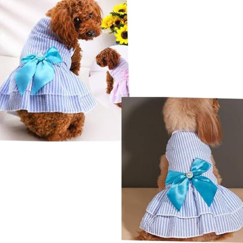 犬服 ワンピース 春夏 通気 お姫様 ドレス スカート 薄手 軽量 犬服 ワンピース 春夏 通気 お姫様 ドレス スカート 薄手 軽量