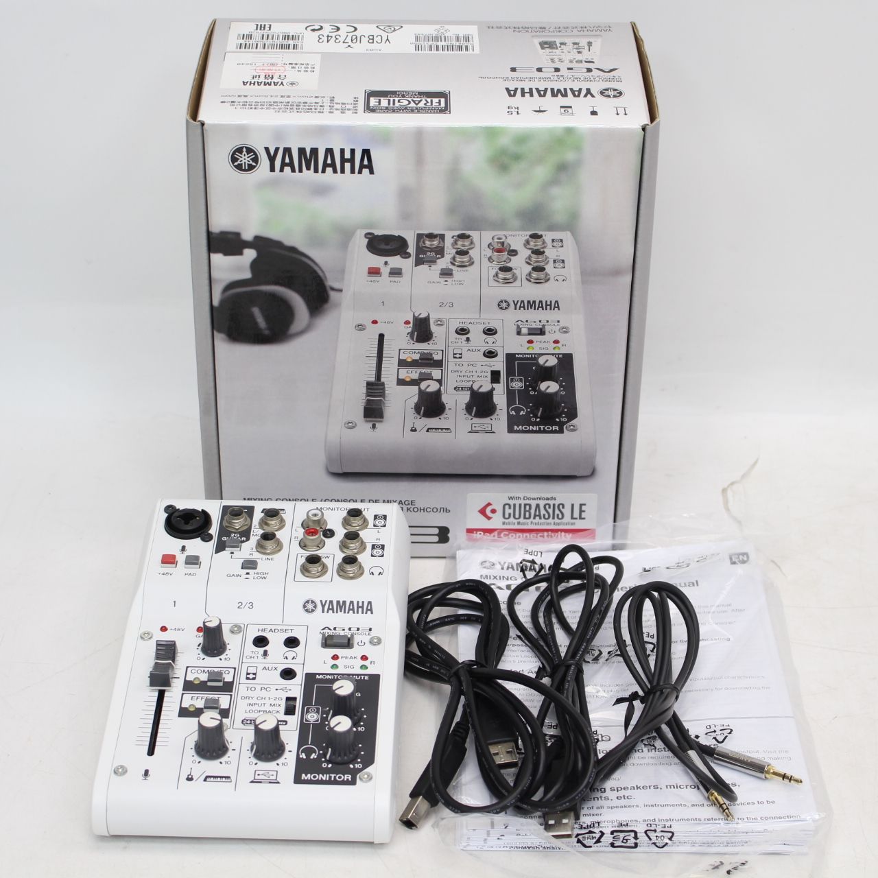 IS626 通電OK YAMAHA ウェブキャスティングミキサー ミキシングコンソール AG03 ヤマハ 音響機器