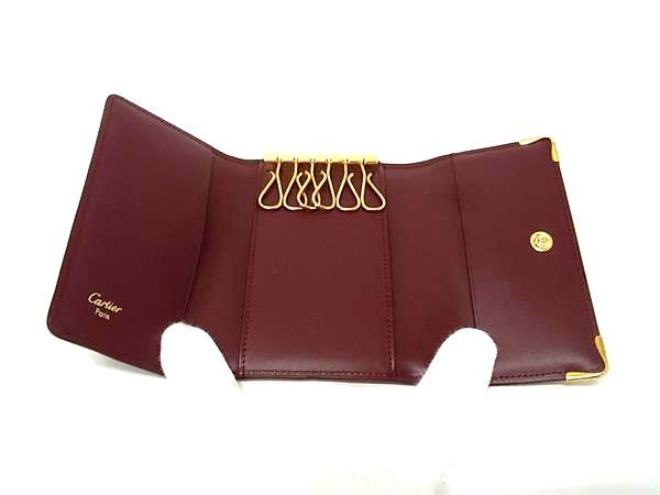 【未使用】 Cartier カルティエ マストライン キーケース 6連 ボルドー 美品】Cartier カルティエ マストライン 6連キーケース M2283