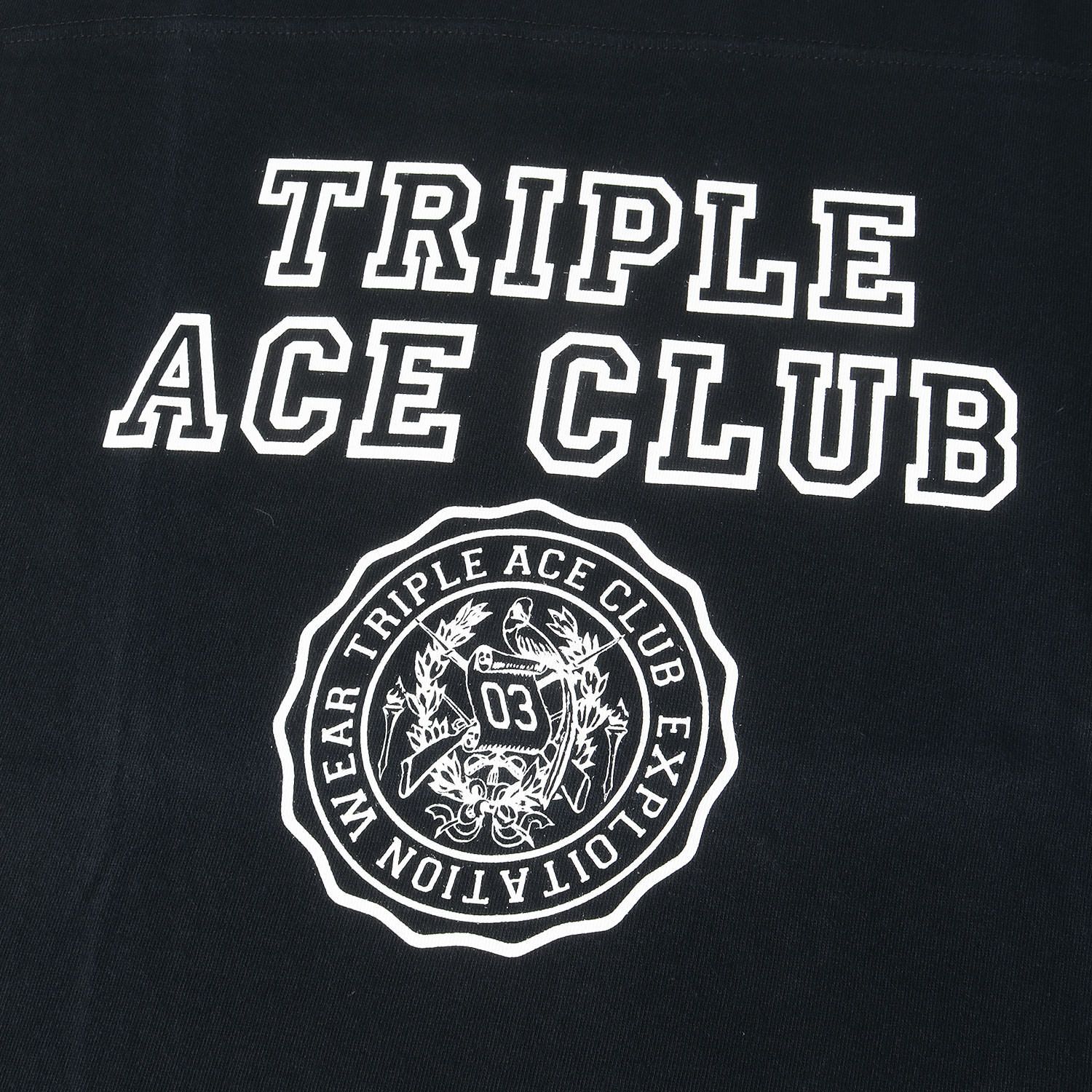 トリプルエースクラブ TRIPLE ACE CLUB トリプルエースクラブ Tシャツ ブラック 黒