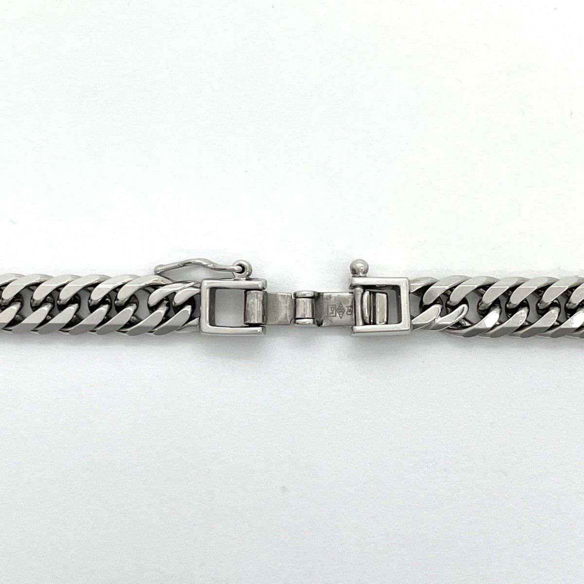 5khe071】喜平 ネックレス Pt850 プラチナ 6面 ダブル 50.6cm 51.2g  