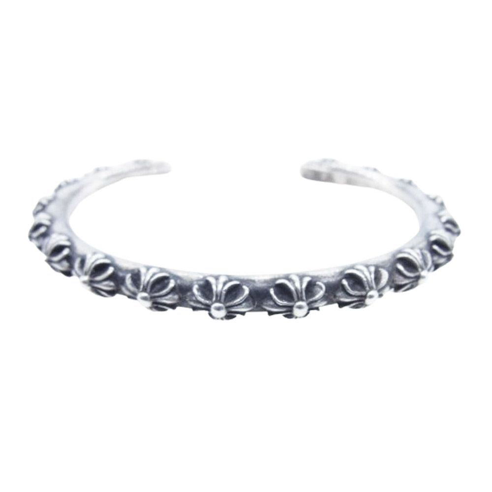 CHROME HEARTS クロムハーツ 原本無 BANGLE CROSS クロス バンド バングル ブレスレット シルバー系