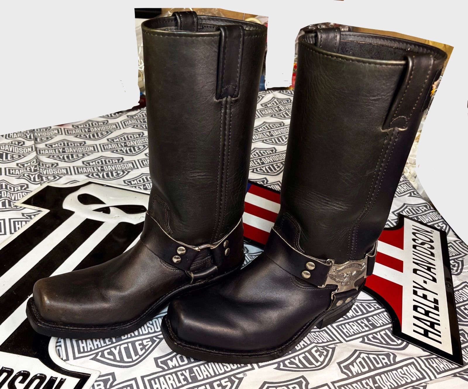 ハーレー 本革製ブーツ