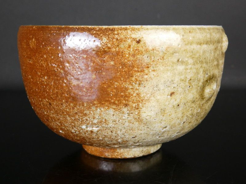 清宮】香山「伊賀焼 茶碗」共箱 幅 約12.6cm 高さ 約8cm 香山窯 販売