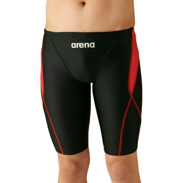 arena アリーナ ジュニアハーフスパッツ ブラックXレッド R130サイズ ARN-2052MJ BKRD | スポーツ スポーツ用品 水泳 スイミング スイマー 水着 スイムウェア 競泳 競泳水着 ジュニア 男子 ハーフス