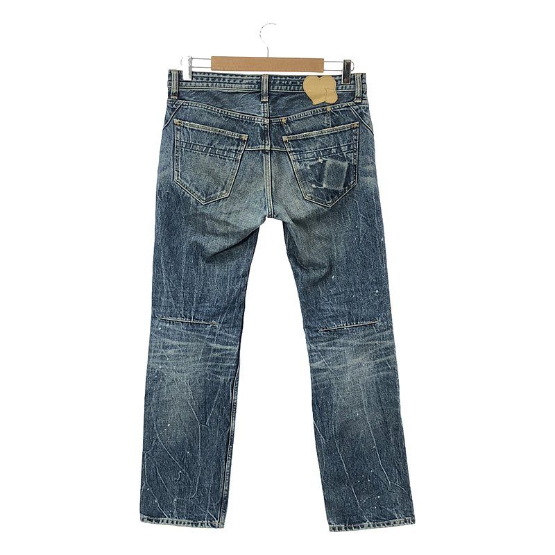 ナンバーナイン デニム ナンバーナイン ダメージ加工ベルベットパッチ