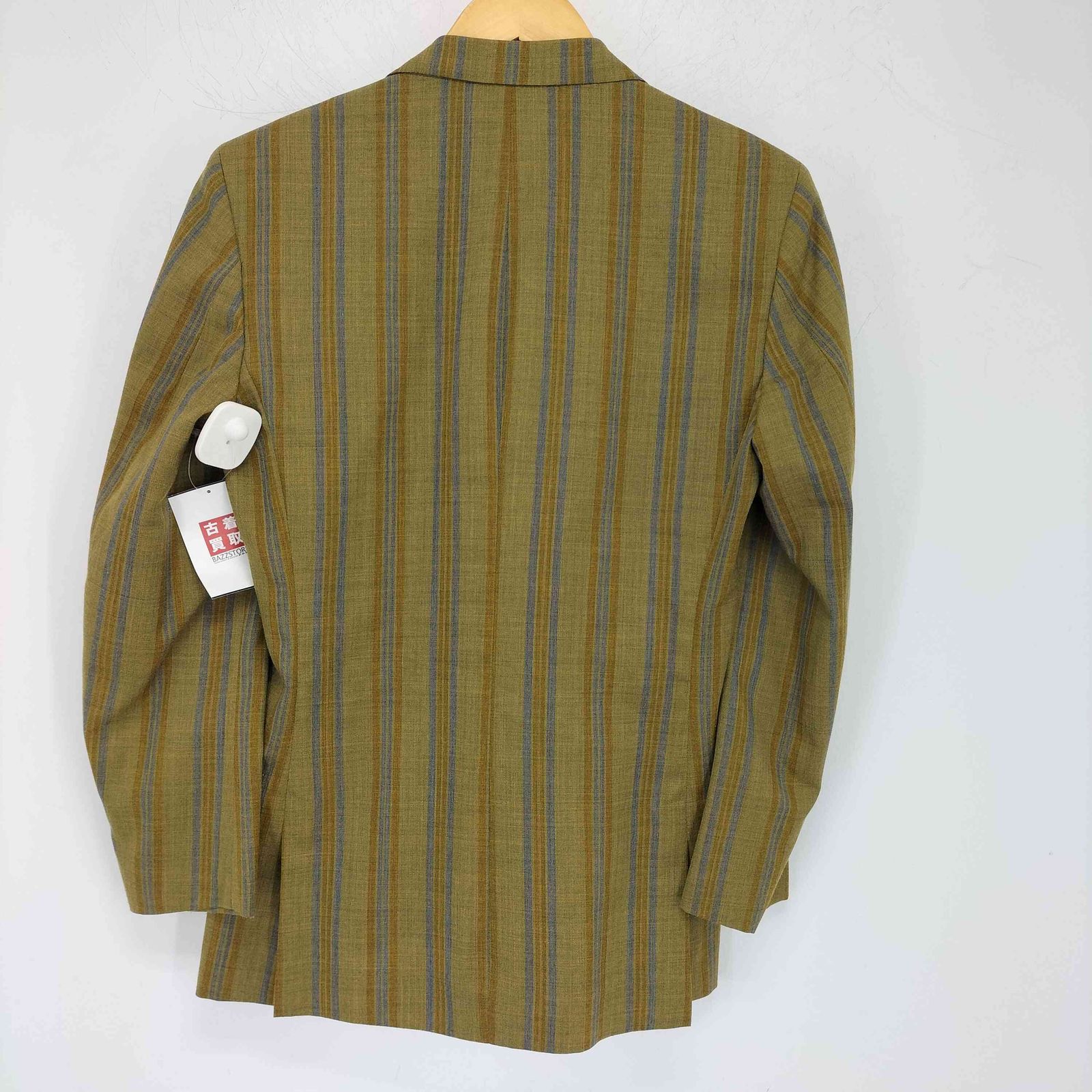 VAN JAC ストライプ テーラードジャケット LL Z□ヴァン/VAN JAC 2ピース ストライプ柄テーラードジャケット/ベスト