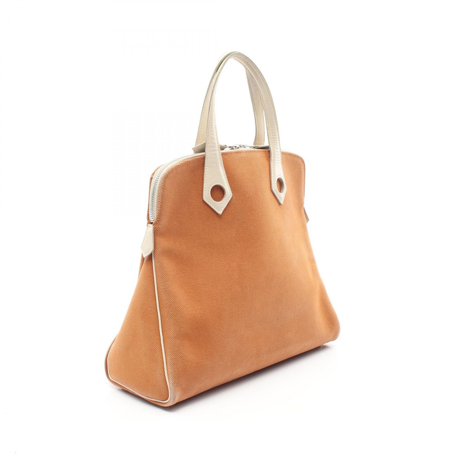 エルメス HERMES ハンドバッグ サック イブーPM ｵﾚﾝｼﾞ/J刻 ブラウン系 