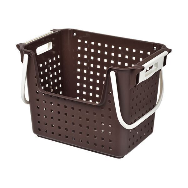 まとめ ヒマラヤ化学 積重ねワイドバスケット ブラウン 1個 ×5セット