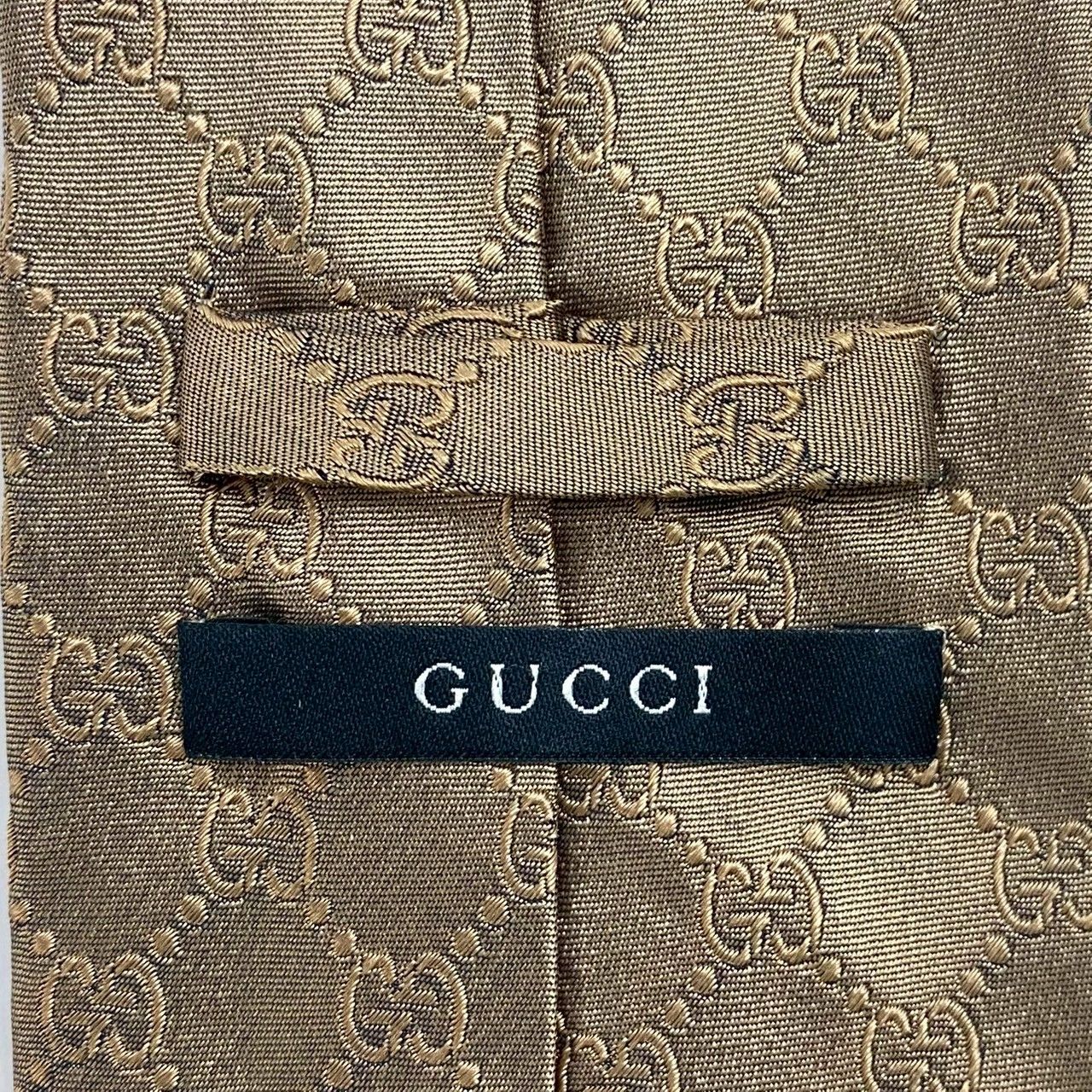茶色 Gucciネクタイ GUCCI グッチ GG Bee Silk Tie 545078 4E002 GG
