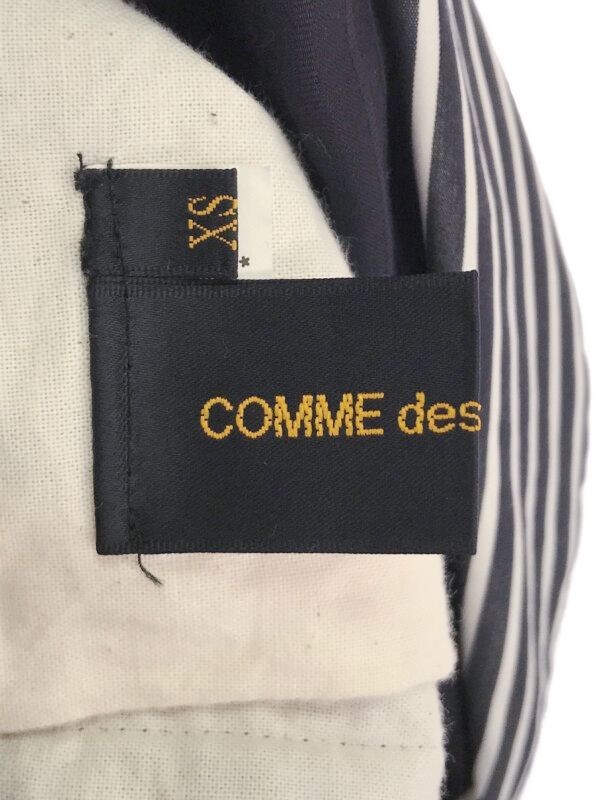COMME des GARCONS - COMME des GARCONS コムデギャルソン 11SS レイヤードストライプテーラードジャケット ネイビー系×ホワイト XS COMME des GARCONS コムデギャルソン 11SS レイヤードストライプ
