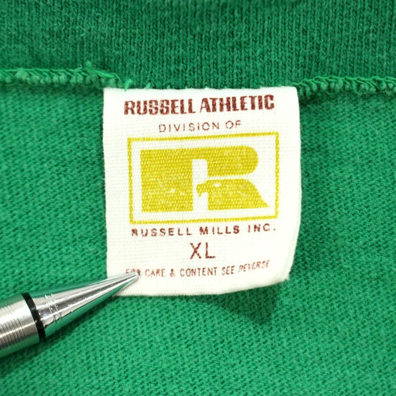 70s USA製 vintage RUSSELL 金タグ ナンバリング コットン