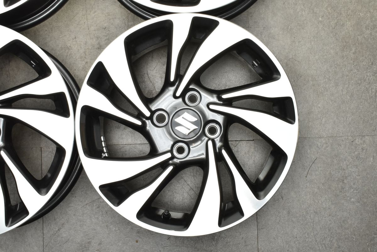 スズキ ソリオ 純正 15インチ 5j オフセット45 4穴 PCD100 4本 DUNLOP 4本SET 会社宛 送料無料 15×4.5J スズキ ソリオ