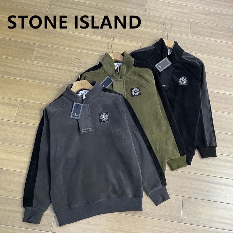 新品、ストーンアイランド  STONE ISLAND   Tシャツ トップス ロングシャツ メンズ  カジュアル  ストリートファッション  秋 冬 上着