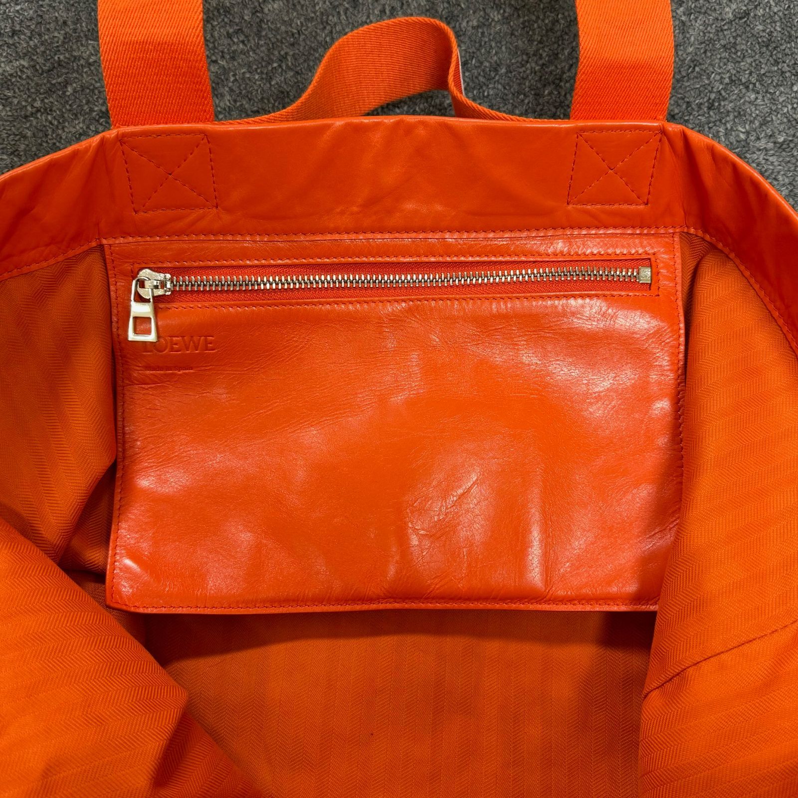 LOEWE ロエベ レザー トートバッグ フォールドショッパートート