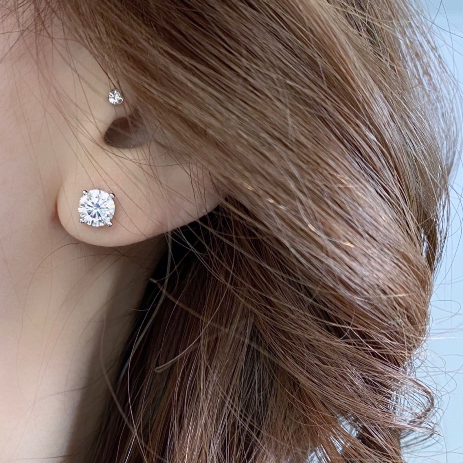 品質重視』高級モアッサナイト ピアス 忙し 1.0ct