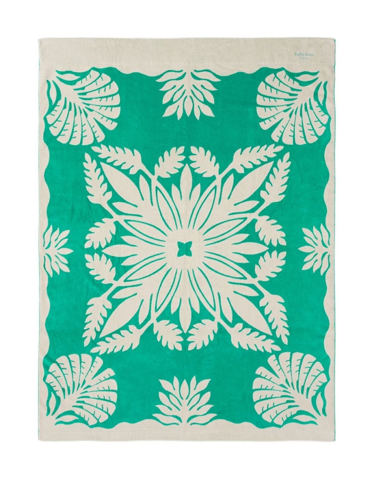 キャシーマム タオルケット キャシーマム タオルケット 青と茶色 葉