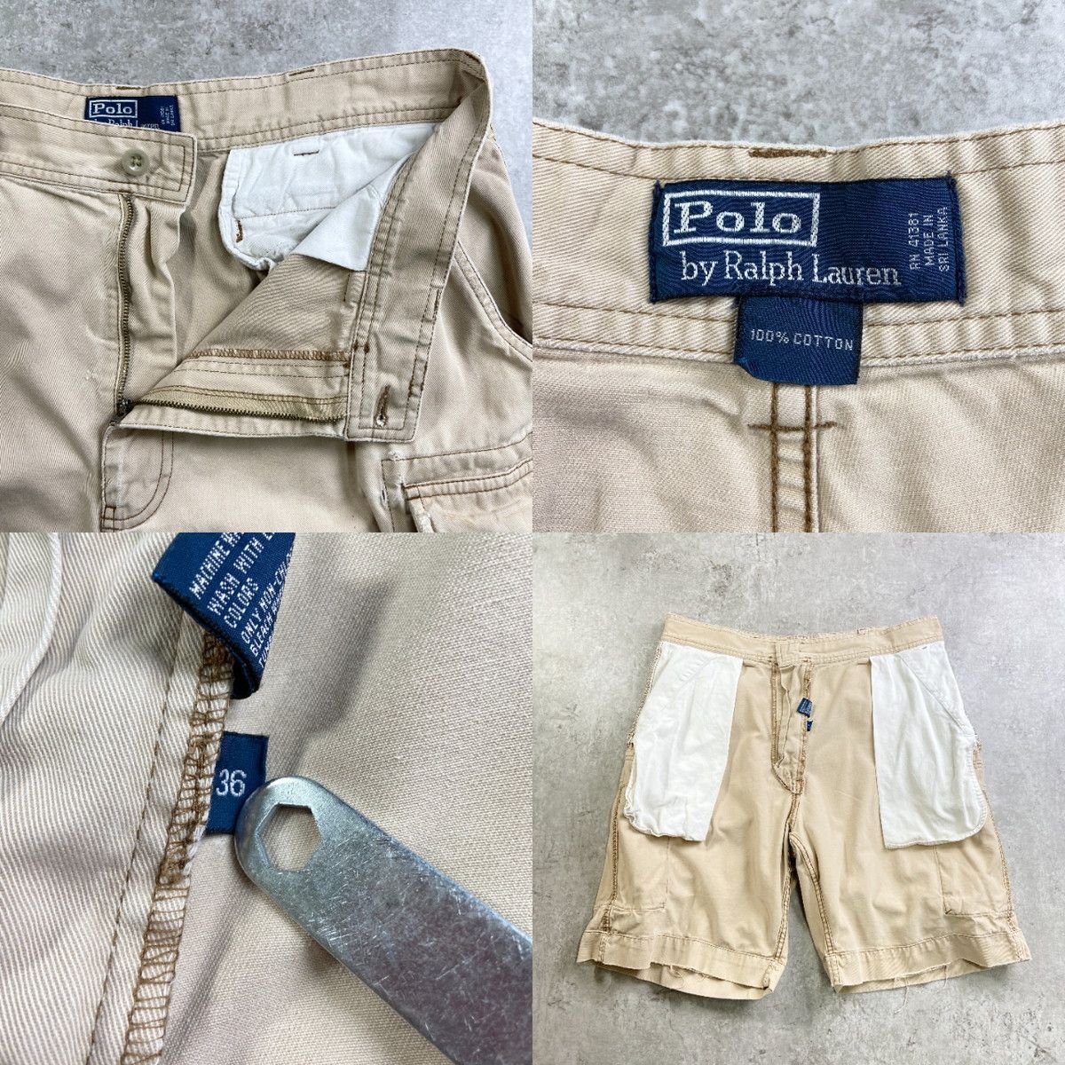 90年代 Polo by Ralph Lauren ポロバイラルフローレン カーゴショーツ