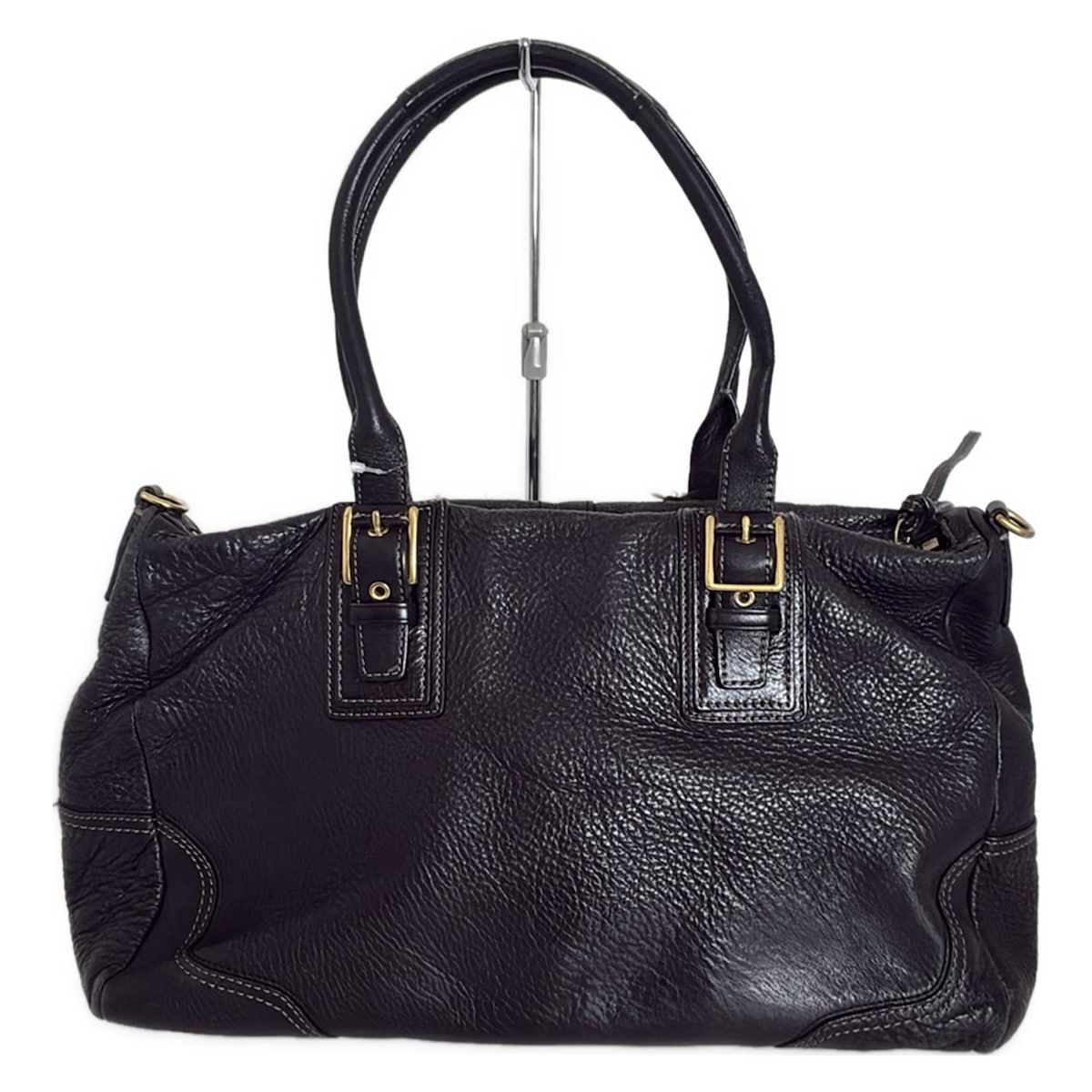 COACH(コーチ) ハンドバッグ ハンプトンズレザーサッチェル F12444 黒