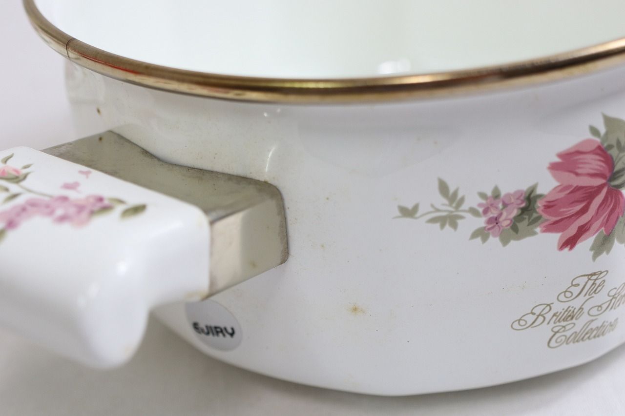 エジリー　琺瑯　両手&片手鍋　ブリティッシュヘリテージ　セット売り エジリー 琺瑯 両手&片手鍋 ブリティッシュヘリテージ セット