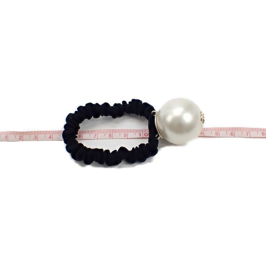 シャネル　パール　シュシュ 中古】シャネル CHANEL パール付きシュシュ A63896_Y20154_Z3528
