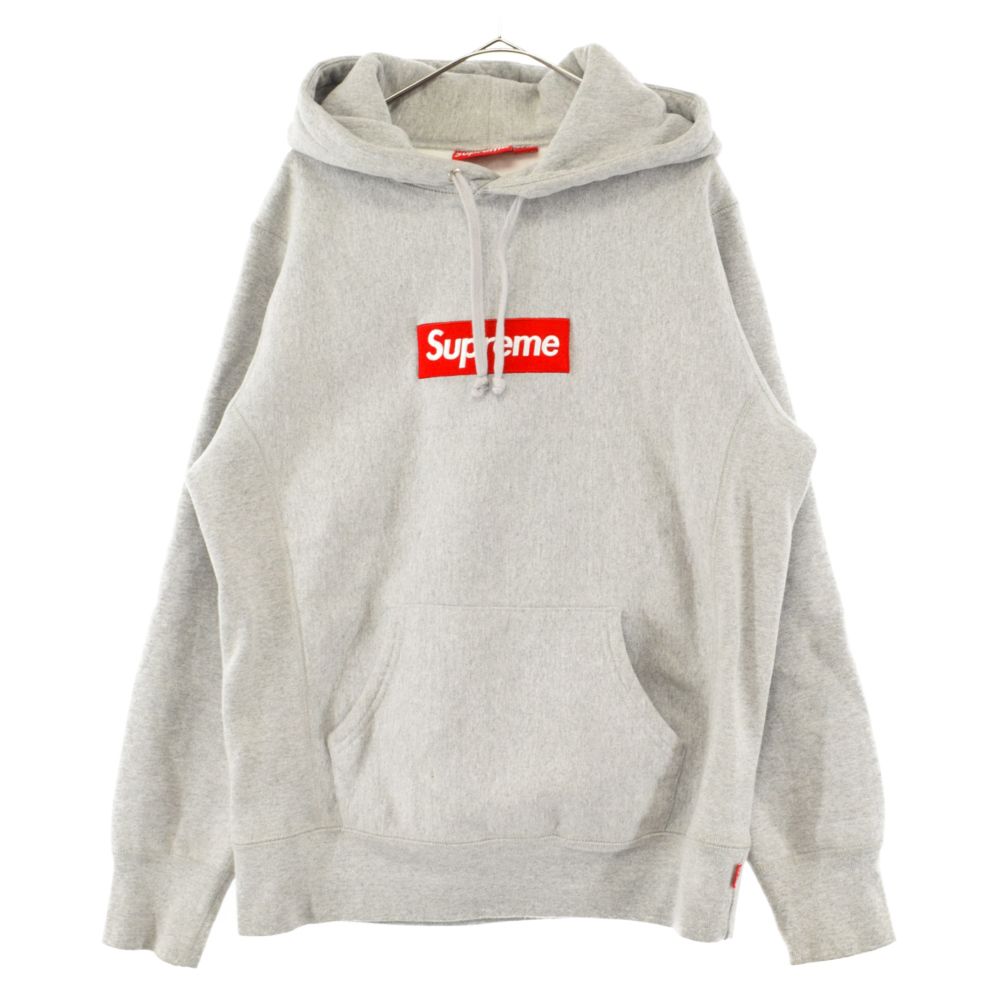 SUPREME シュプリーム Box Logo Hooded Sweatshirt ボックスロゴフーデッドスウェットパーカー グレー