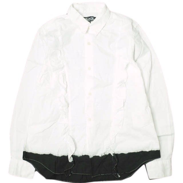COMME des GARCONS SHIRT フリルシャツ ブラック S 中古・古着通販】BLACK COMME des GARCONS (ブラック